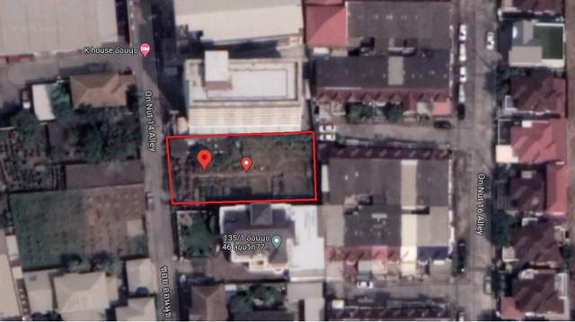ขายที่ดิน 209 ตร.ว. สุขุมวิท77 อ่อนนุช 14 พื้นที่สีส้ม ซอยกว้าง ซอยตัน เหมาะสร้างบ้าน หรือสำนักงาน  รูปที่ 1