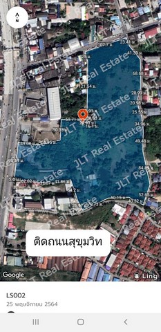 ขายที่ดิน 45-2-75 ไร่ ติดถนนสุขุมวิท ต.บางละมุง อ.บางละมุง จ.ชลบุรี  รูปที่ 1