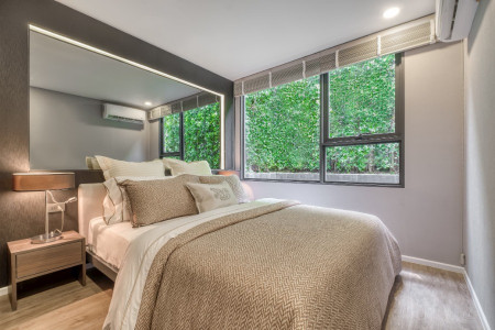 ขาย คอนโด  เทคโนโลยี กรองฝุ่น PM2.5ได้ถึง 99% ไซมิส พระราม 9  71 ตรม. โครงการ Mixed Use ใหม่ ใกล้รถไฟฟ้า รูปที่ 2
