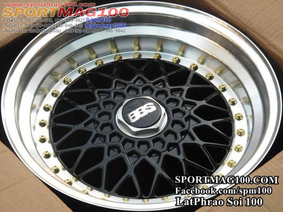 แม็กซ์ใหม่ลาย BBS RS สีดำขอบกระจกหมุดทอง รูปที่ 1