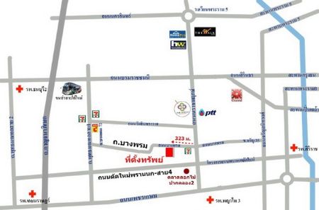 ขาย ที่ดิน รหัส 41147บางพรม 27 พุทธมณฑล สาย 4 เนื้อที่ 456 ตร.วา ติดถนน2ด้าน รูปที่ 7