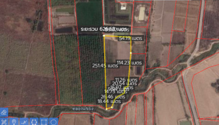 ขาย ที่ดิน ที่ดินเปล่า ต.ไตรตรึงษ์ อ.เมือง จ.กำแพงเพชร 27 ไร่ 75.1 ตร.วา รูปที่ 1