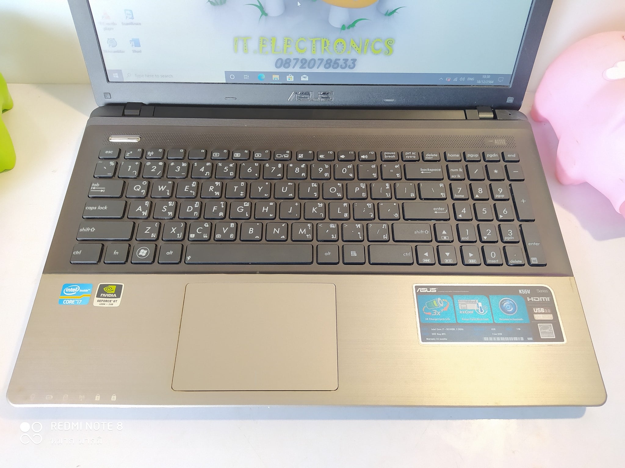 ASUS K55VM Core i7-3610QM 2.3 GHz   รูปที่ 4
