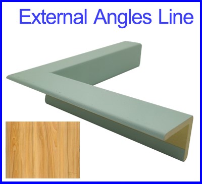 ตัวครอบฉาก จบฉาก มุมจบขอบ External Angles Line Same color As pvc wall panel รหัสแบบ PWP010 รูปที่ 1