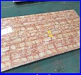แผ่นลายหินอ่อน ไม้เทียม แผ่นหินเทียม หินวีเนียร์ ตกแต่งบ้าน UV Marble Board  รุ่น KL8041  Material Pvc Resin  Calcium Powder รหัสแบบ UVB004