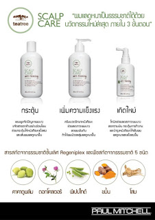 จำหน่าย Tea Tree Anti-thinning Scalp Care แชมพู ครีมนวด และ โทนิคใส่ผม ของ Paul Mitchell และ ออกแบบทรงผม โดยร้าน ร้านทำผม Hair & Beauty by ICT รูปที่ 1