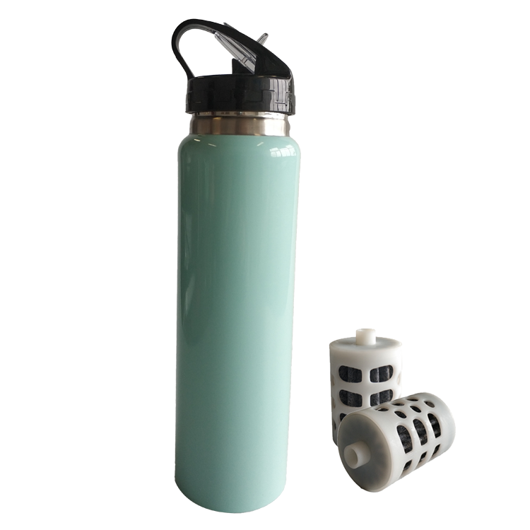 Bpa-free portable stainless steel bottle filter รูปที่ 1