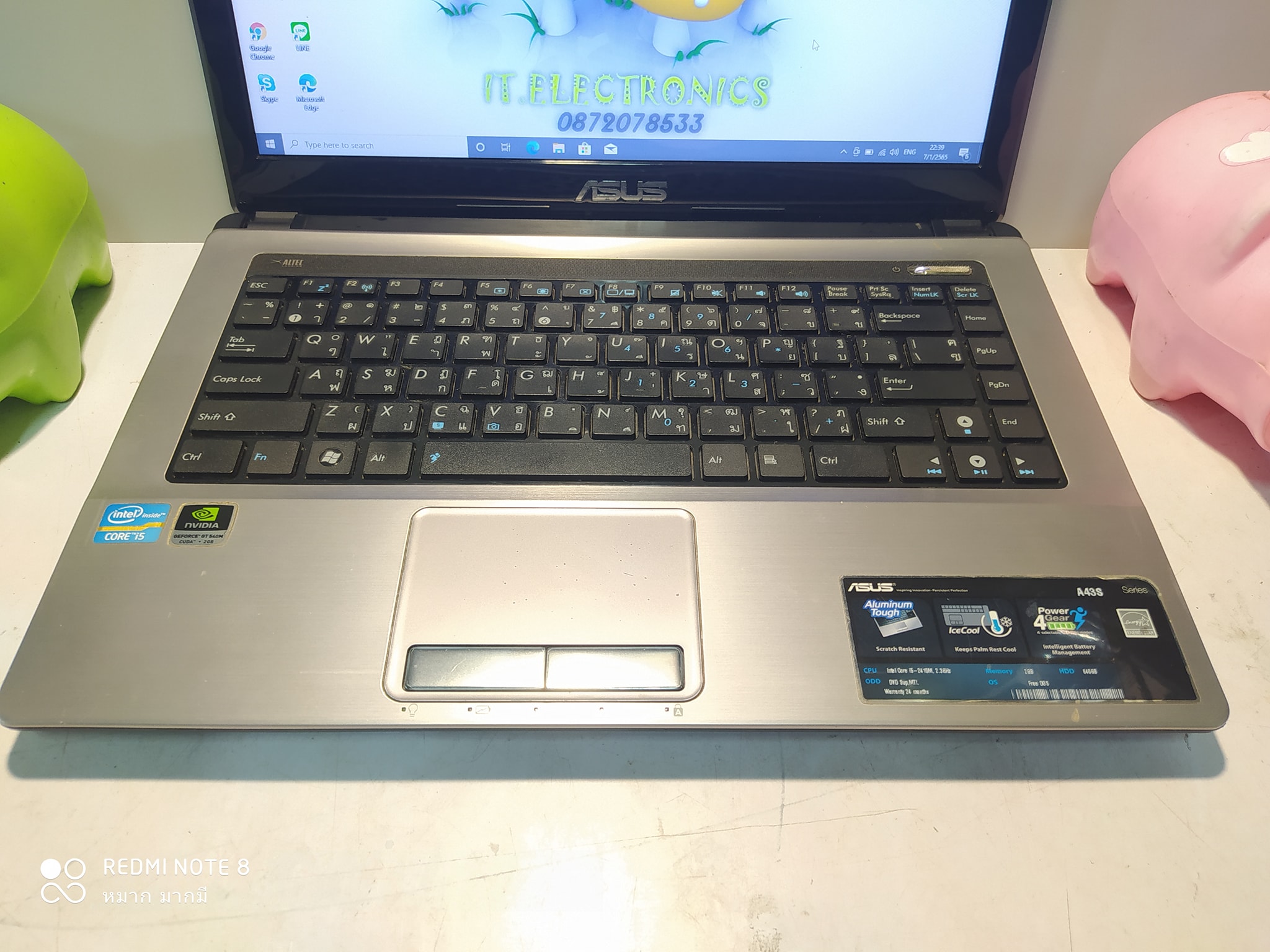Asus A43S  Core i5 2410M รูปที่ 4