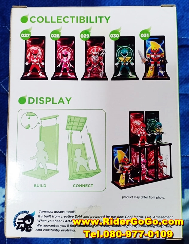 โมเดลพาวเวอร์เรนเจอร์ กรีนเรนเจอร์ หรือ ดราก้อนเรนเจอร์ Tamashii Buddies Statue Green Ranger ของใหม่ของแท้Bandai จากประเทศญี่ปุ่น รูปที่ 3