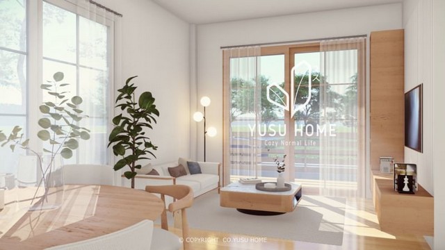 ขายบ้านเดียว สไตล์มินิมอล Yusu Home Cozy Normal Life เชียงใหม่ จากเซ็นทรัลแอร์พอร์ต เพียง 9.7 กิโล รูปที่ 1