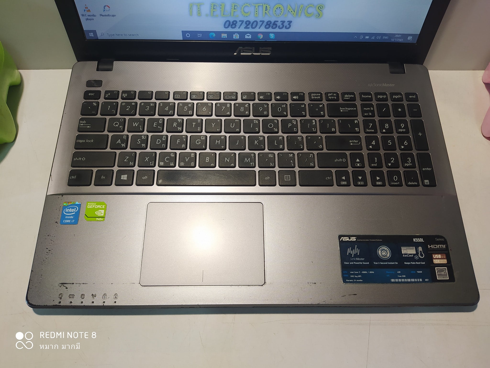 🔴 #ขายโน้ตบุ๊ค Asus K550LN ราคา 8,500 บาท รูปที่ 4