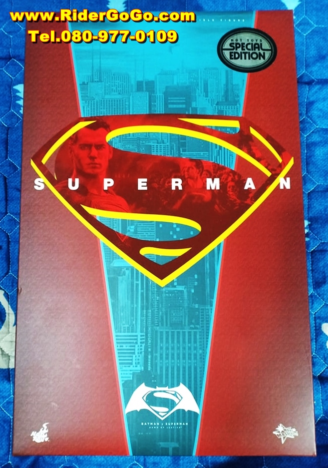 HOT TOYS Superman BVS Special Edition + LED Head Sculpt โมเดลซุปเปอร์แมน ภาคปะทะกับแบทแมน มีหัวไฟ LED เพิ่มให้ด้วย สภาพสวยใหม่ของแท้ รูปที่ 4