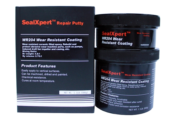 Seal Xpert WR204 Wear Resistant Coatingกาวอีพ๊อกซี่ผสมเซรามิค(เม็ดเล็ก) อีพ๊อกซี่ทนแรงสั่นสะเทือน ทนการกัดกร่อนเสียดสี Tel.096-6404746 หลิน รูปที่ 1