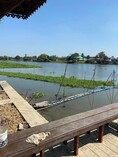 ขายบ้านพักตากอากาศ บ้านทรงไทยประยุกต์ร่ วิวแม่น้ำ ติดแม่น้ำนครชัยศรี