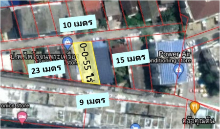 ขาย ที่ดิน เดินทางสะดวก ที่ดิน 55 ตร.วา นานๆทีจะมีคนขาย คนพลุกพล่าน รูปที่ 2