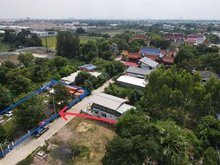 ขาย ที่ดิน โฉนดพร้อมโอน ฟรีโอนบางเดื่อ 398 ตร.วา ที่ถมแล้วพร้อมสร้างบ้านติดโครงการหมู่บ้านจัดสรร รูปที่ 5