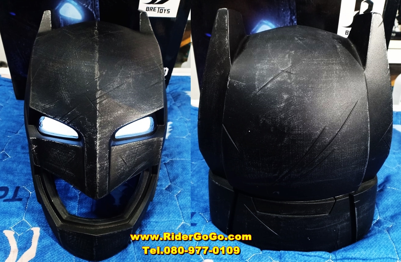 หมวกแบทแมน ภาคปะทะซุปเปอร์แมน Bretoys Life-Size 1:1 Armored Batman Helmet Batman V Superman สวมใส่ได้จริงของใหม่ของแท้ รูปที่ 3