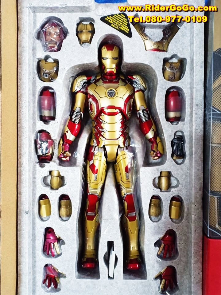 HOT TOYS IRONMAN MARK XLII MK42 DIECAST โมเดลไอออนแมนมาร์ค42 ไอร่อนแมนภาค3 สภาพสวยใหม่ของแท้ รูปที่ 6