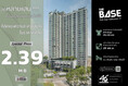 ขาย คอนโด ห้อง Studio THE BASE Park East-สุขุมวิท 77 26 ตรม. ราคาถูกสุดในโครงการ ขายขาดทุน