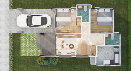 ขายด่วน บ้านเดี่ยว 2ห้องนอน 2ห้องน้ำ บ้านสวย ในราคาเริ่มต้น 1.59 ล้านบาท มีเพียง4หลังเท่านั้น รูปที่ 5