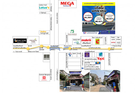 ขายทาวน์เฮ้าส์ 19ตารางวา พร้อมกิจการ Nim Express ใกล้สถานีรถไฟฟ้า สำโรงเหนือ สมุทรปราการ รูปที่ 4