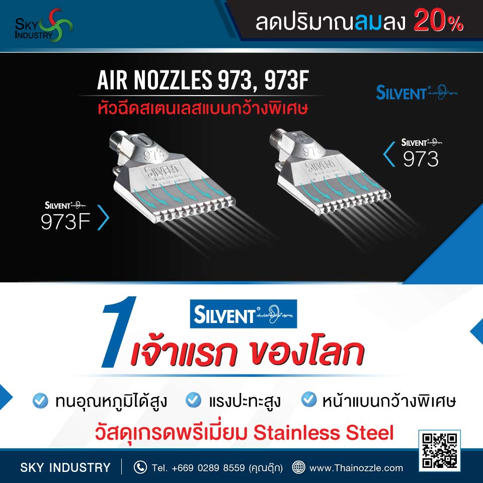  ผู้นำแห่งหัวฉีดลม นวัตกรรมใหม่ของการประหยัดลม Air Nozzles By Sky Industry  รูปที่ 1