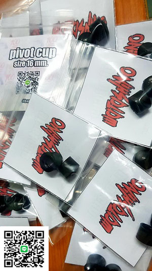 *พร้อมส่ง* (ราคาต่อ1คู่) ลูกยางหน้าทรัค pivot cup ขนาด 16mm. และ 18mm  รูปที่ 6