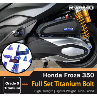 RTAMO | Honda Forza300350 Grade 5 Titanium Alloy 28 Positions Full Set Modified Mounted Bolt High StrengthSuper LightAnticorrosionNonfaded Sold by Set รูปที่ 1
