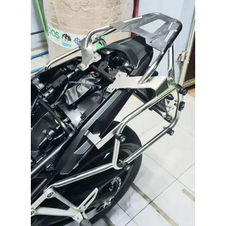 1922year Honda CB500X motorcycle nondestructive installation side box tail box frame quick release 304 stainless steel side frame Tail box hanging box storage box รูปที่ 1