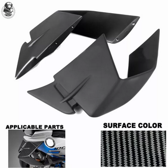 Motorcycle F0airing Front Aerodynamic Winglet Carbon Fiber Windshield Fairing For BMW S1000RR 2019 2020 2021 S1000M รูปที่ 1