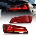 TTABC OLED Tail Lights for Lexus IS250 2006 to 2012 LED DRL Car Light Assembly with Start Animation Signal Auto Accessories