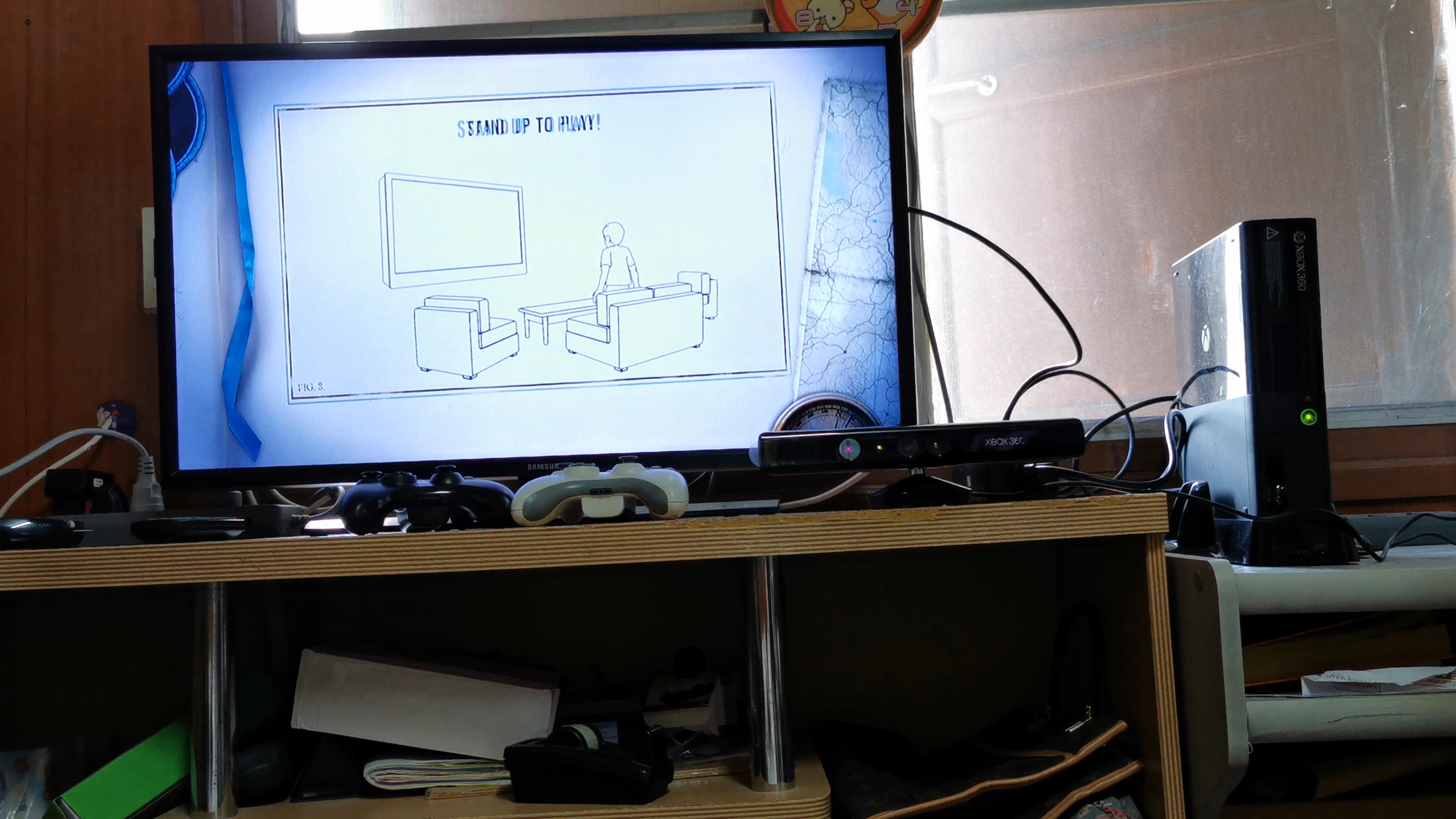 xbox 360 slim+joy 2อัน+kinect+flash drive 8 g.สภาพดีมาก รูปที่ 5