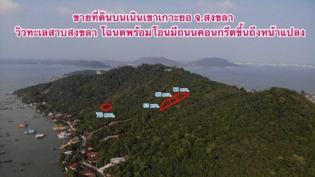ขาย ที่ดิน วิวทะเลสาบ โฉนดพร้อมโอนเนินเขาเกาะยอ 53.4 ตร.วา เหมาะสำหรับ สร้างบ้านพัก ตากอากาศ 
มองเห็นวิวทะเลแบบ 180 องศา รูปที่ 4