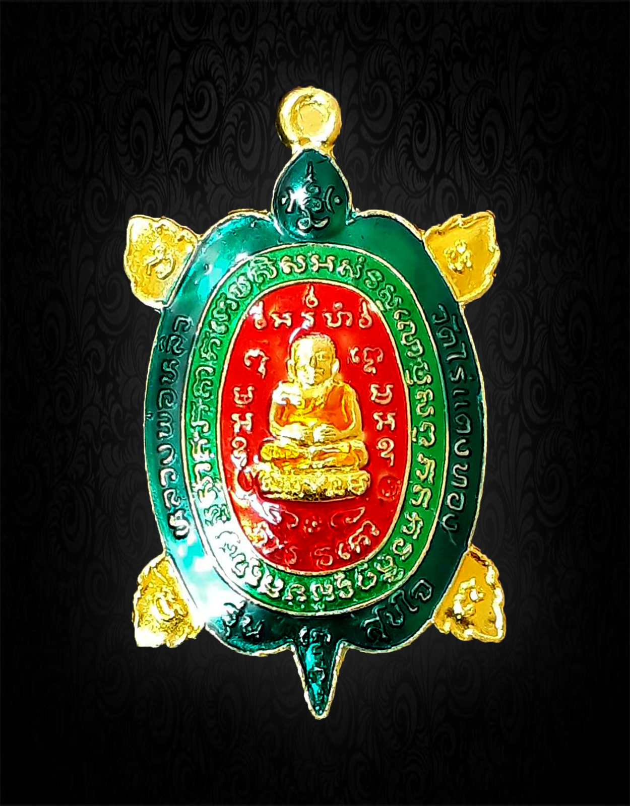 พญาเต่าเรือน ลงยา หลวงปู่หลิว รุ่นสุขใจ รูปที่ 7
