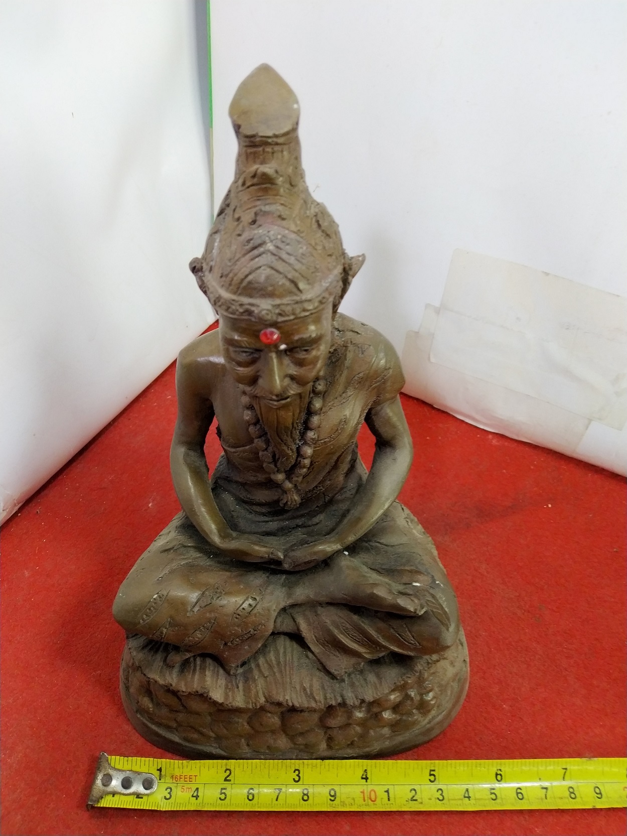 พ่อปู่ฤาษีตาไฟ หน้าตัก 5 นิ้ว เนื้อโลหะสำริด รูปที่ 3