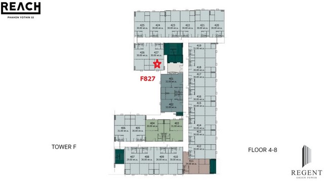 คอนโด. รีช พหลโยธิน 52 30 Square Meter 1BEDROOM1BATHROOM 1580000 บ. ราคา - สุดคุ้ม รูปที่ 1