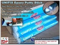 Unifix Epoxy Putty อีพ๊อกซี่แบบดินน้ำมัน ซีเมนต์เหล็กอุดรอยรั่วรอยแตก อีพ๊อกซี่ซ่อมไฟเบอร์กลาส อีพ๊อกซีซ่อมโลหะ และงานใต้น้ำ