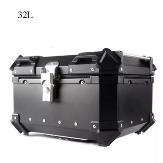 32L Universal Motorcycle Aluminum Alloy Tail Box Trunk Luggage Case Electric Motorbike Waterproof Tail Box Storage Box Toolbox รูปที่ 1
