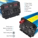 รูปย่อ Inverter 12v 24v 220v 7000w pure sine wave solar inverter Voltage transformer converter LED display usb charging dual socket รูปที่3