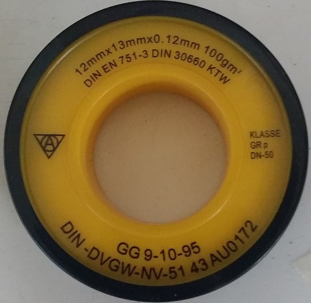Golden Band PTFE Tape เทปพันเกลียวคุณภาพสูง ทนเคมีรุนแรง ทนความร้อนสูง ให้ความเหนียว ยืดหยุ่นดี ไม่ขาด  รูปที่ 4