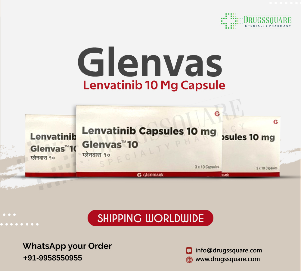 Buy Glenvas 10 mg Online | Lenvatinib Capsule at Lowest Price in Thailand รูปที่ 1