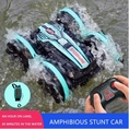 Newest HighTech Remote Control Car 2.4G Amphibious Stunt RC Car DoubleSided Tumbling Driving Children's Electric Toys For Boy