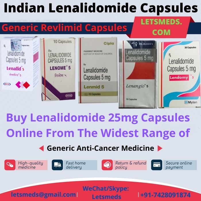 รูปภาพ Indian Lenalidomide 25mg Capsules Price | Generic Revlimid Capsules Online