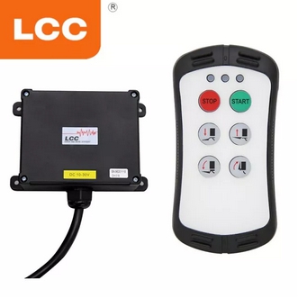 LCC A400 IP65 Wireless Industrial Remote Control Universal 4 Button 12v 24v Radio Remote Control Hydraulic Truck Tail Lift รูปที่ 1