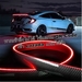 รูปย่อ Crystalwave Carbon Fiber Led Rear Spoiler Lights For Car Racing Tail Wing Universal Driving รูปที่4