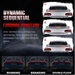 รูปย่อ Crystalwave Carbon Fiber Led Rear Spoiler Lights For Car Racing Tail Wing Universal Driving รูปที่3