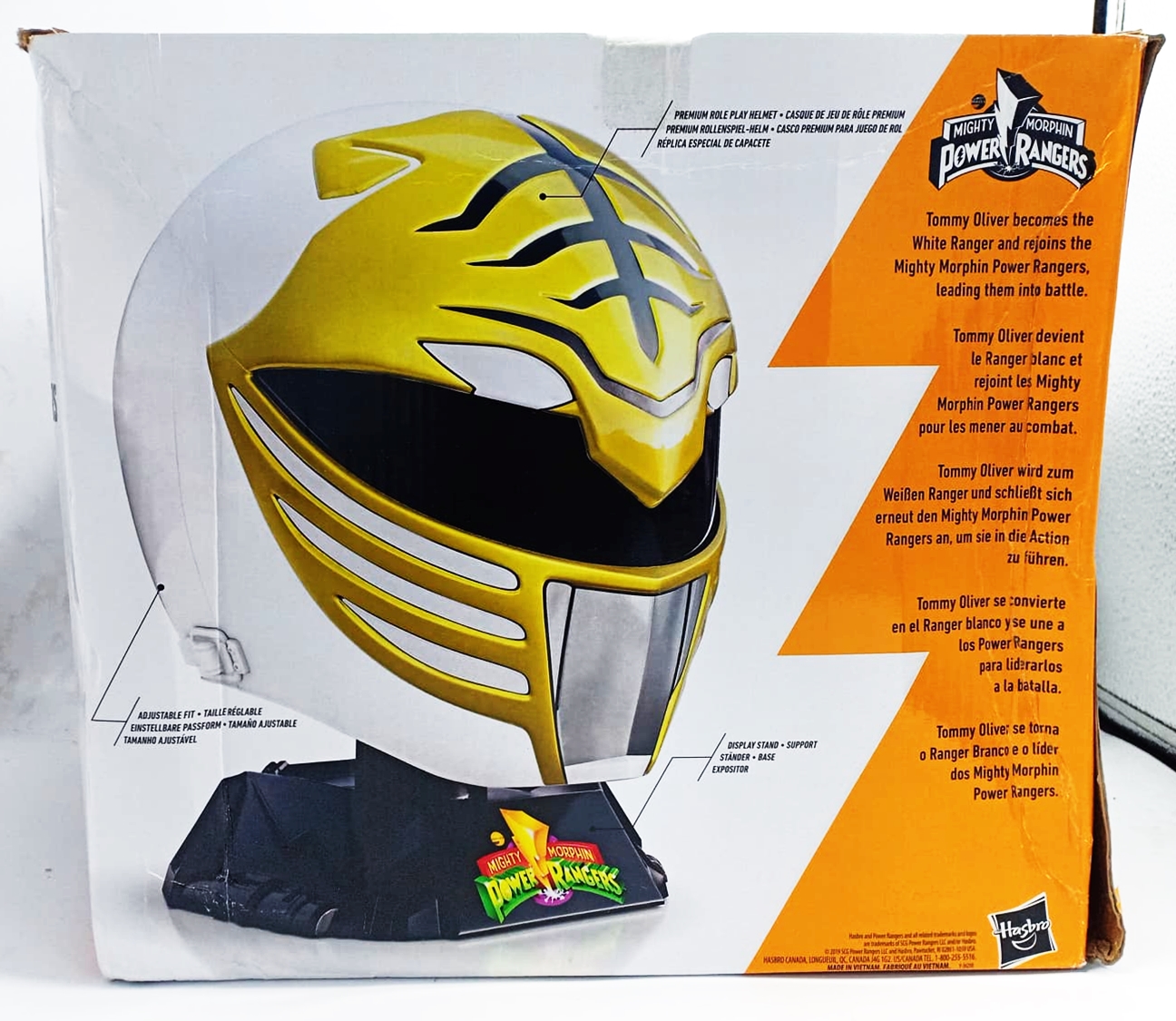 หมวกไวท์เรนเจอร์ หมวกคิบะเรนเจอร์ Power Rangers Lightning Collection Premium White Ranger Helmet ของใหม่ของลิขสิทธิ์แท้จากHasbro รูปที่ 4