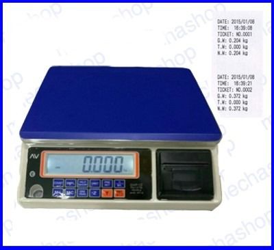 ตาชั่งดิจิตอล เครื่องชั่งตั้งโต๊ะ พร้อมเครื่องพิมพ์ GWP Built-in Printing Weighing Scaled 3kg - 30kg รุ่น GWP ยี่ห้อ AVEUE (จีน) รูปที่ 1