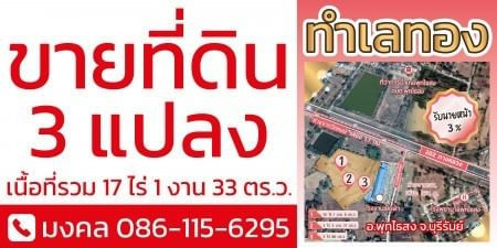 ขายด่วน : ที่ดิน แปลงใหญ่ 3โฉนดติดกัน ตรงข้ามที่ว่าการ อำเภอพุทไธสง บุรีรัมย์ รูปที่ 2