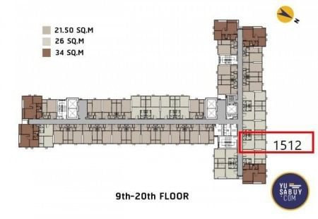 ขายดาวน์ : คอนโด 59,000 The Origin E22 Station สายลวด รูปที่ 5